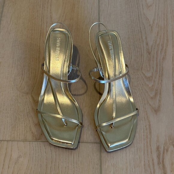 Steve Madden - Gold/Champagne - Locke Heel Sandal - 7.5 - Picture 6 of 9